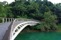 The Yongjie bridge at Sun Moon Lake National Scenic Area, Yuchi Township, Royalty Free Stock Photo