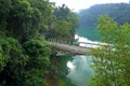 The Yongjie bridge at Sun Moon Lake National Scenic Area, Yuchi Township, Royalty Free Stock Photo