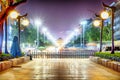 Yongning Gate and Bell Tower Xian Night View Royalty Free Stock Photo