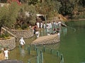 YORDANIT, ISRAEL. The place for ablution in holy waters of the Jordan River