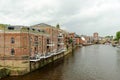 City of York on the banks of the river Ouse, England, UK Royalty Free Stock Photo