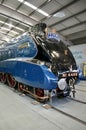 The Mallard, an A4 class locomotive designed by Sir Nigel Gresley. York, England, UK. August 22, 2010.