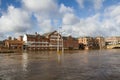 York Flooding after heavy rainfall and extreme weather Royalty Free Stock Photo