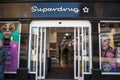 Superdrug store shop entrance and sign Royalty Free Stock Photo