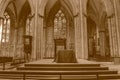 York Minster Altar Right Side view HDR sepia tone