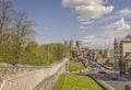 York Minster from the city walls. Royalty Free Stock Photo