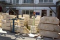 York Minster masons repair workshop Royalty Free Stock Photo