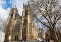 York Minster York England UK with people visiting Royalty Free Stock Photo