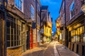 York shambles sunset Royalty Free Stock Photo