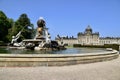 Castle Howard with The Atlas Fountain and formal gardens. York, UK. May 27, 2023.