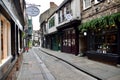 The Shambles, one of the best-preserved medieval shopping streets in Europe. York, UK. May 25, 2023.