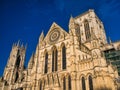 York, UK - Nov 24 2023: The South Transept and 72m high Tower of York Minster in northern England, UK. Royalty Free Stock Photo