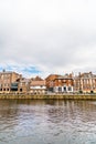 York, Yorkshire, United Kingdom - SEP 3, 2019: York City with River Ouse in York UK Royalty Free Stock Photo