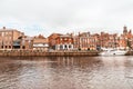 York, Yorkshire, United Kingdom - SEP 3, 2019: York City with River Ouse in York UK Royalty Free Stock Photo