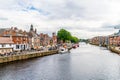 York, Yorkshire, United Kingdom - SEP 3, 2019: York City with River Ouse in York UK Royalty Free Stock Photo