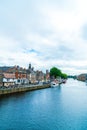 York, Yorkshire, United Kingdom - SEP 3, 2019: York City with River Ouse in York UK Royalty Free Stock Photo