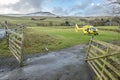 Yorkshire Air Ambulance at Horton in Ribblesdale