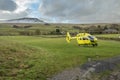 Yorkshire Air Ambulance at Horton in Ribblesdale