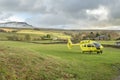 Yorkshire Air Ambulance at Horton in Ribblesdale