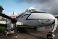 Yorkshire Air Museum, Elvington, York, UK, 21/10/2019. De Havilland Devon military transport.