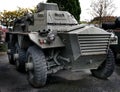 Yorkshire Air Museum, Elvington, York, UK, 21/10/2019.The FV603 Saracen is a six-wheeled armoured personnel carrier built by Alvis