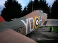 Yorkshire Air Museum, Elvington, York, UK, 21/10/2019. British Hawker Hurricane fighter.