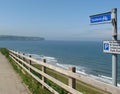 Yorkshire footpath to Sandsend Royalty Free Stock Photo