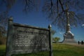 Yorktown Victory monument at Battlefield in the State of Virginia Royalty Free Stock Photo