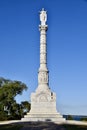 Yorktown VA, USA. October 4, 2019. Yorktown Victory Monument, built in 1884.