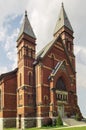 Yorkville, New York - AUG 13, 2019: Vertical View of Calvary Gospel Church