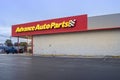 Yorkville, New York - Oct 27, 2019: Yorkville, New York - Oct 27, 2019: Dusk View of Advance AutoParts Store, a Retail Supplier of
