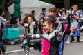 YOSAKOI Soran Festival. Powerful dance performances parade in Odori Park, Sapporo City.