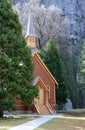 Yosemite Chapel, Yosemite National Park. Royalty Free Stock Photo