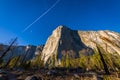 Yosemite El Capitan sunset view Royalty Free Stock Photo