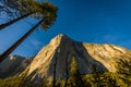 Yosemite El Capitan sunset view Royalty Free Stock Photo