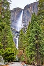 Yosemite Falls, the highest waterfall in Yosemite National Park, California Royalty Free Stock Photo