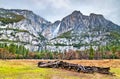 Yosemite Falls, the highest waterfall in Yosemite National Park, California Royalty Free Stock Photo