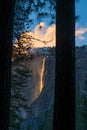 Yosemite fire falls