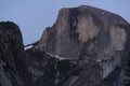 Yosemite Half Dome as seen from Yosemite Valley at dusk, California Royalty Free Stock Photo