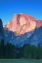 Yosemite Half Dome in Dusk Royalty Free Stock Photo