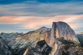 Yosemite Half Dome at Sunset - California, USA Royalty Free Stock Photo