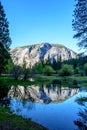 Yosemite Mirror Lake Reflection Royalty Free Stock Photo