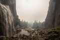 Yosemite National Park Beautiful waterfalls Royalty Free Stock Photo