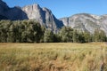 Yosemite National Park Bridalveil Water falls in the early autumn months Royalty Free Stock Photo