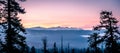 Yosemite national park early moring sunrise views