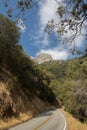 Yosemite National Park Highway Royalty Free Stock Photo