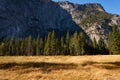 Yosemite National Park Bridalveil Water falls in the early autumn months Royalty Free Stock Photo