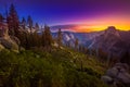 Yosemite National Park Sunrise Glacier Point Royalty Free Stock Photo
