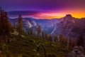 Yosemite National Park Sunrise Glacier Point Royalty Free Stock Photo