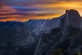 Yosemite National Park Sunrise Glacier Point Royalty Free Stock Photo